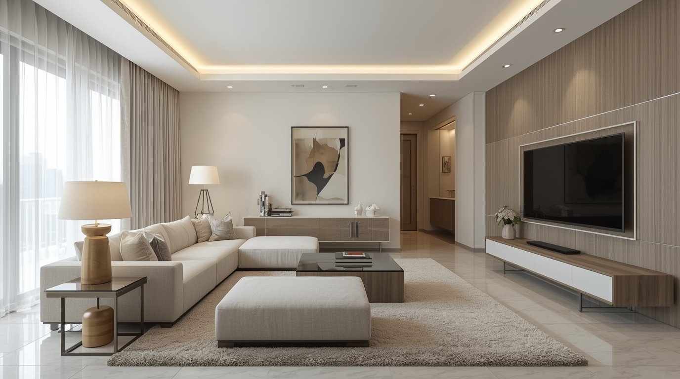 Modern woonkamerontwerp door Qualityhousehome